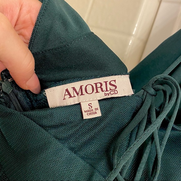 forest green prom dress - Picture 4 of 5